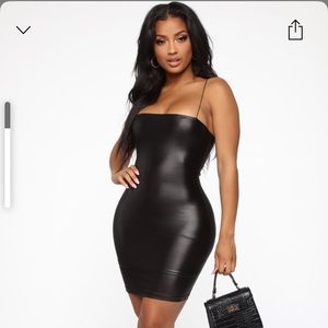 Fashion Nova black mini dress